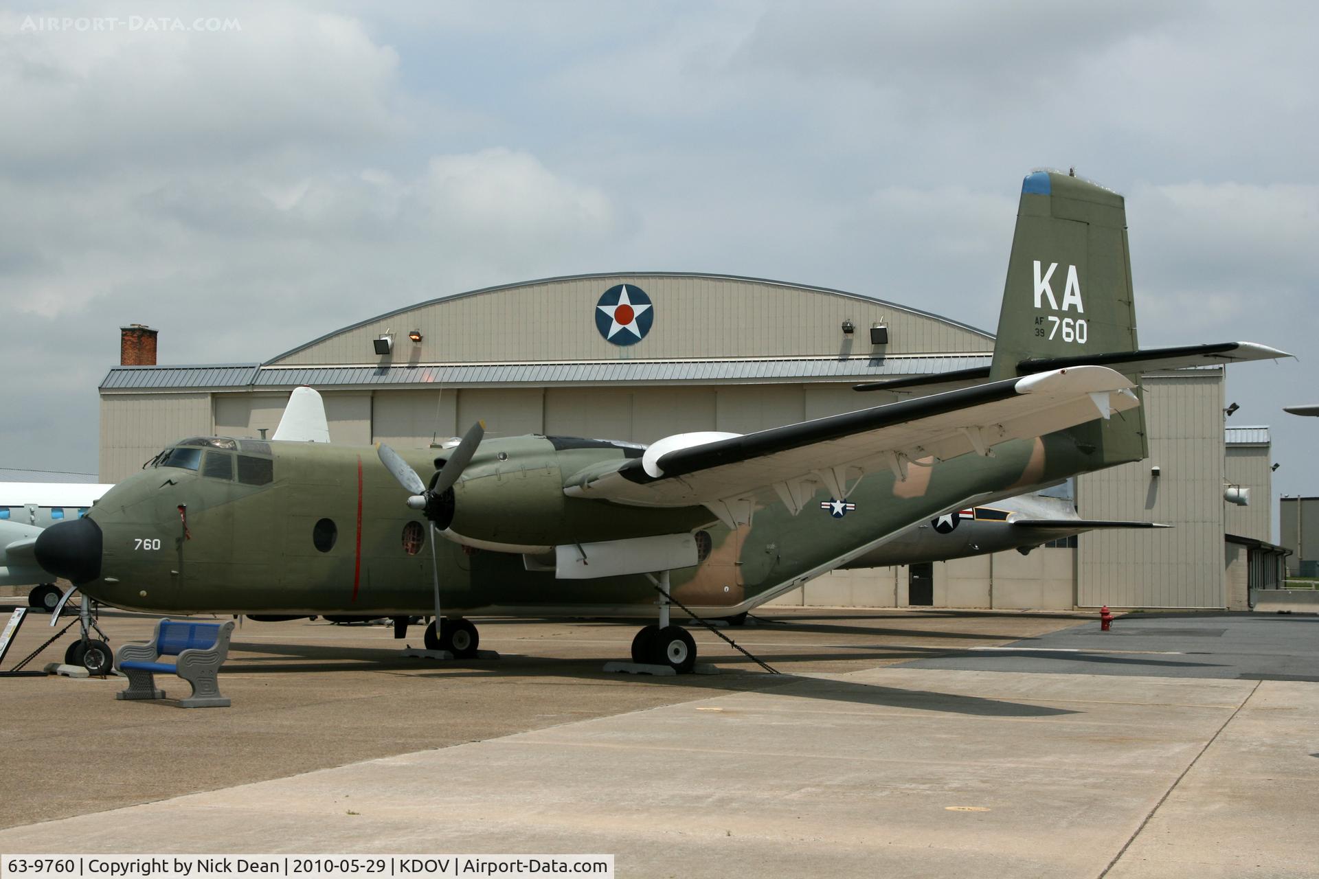 63-9760, 1963 De Havilland Canada C-7B Caribou C/N 224, KDOV