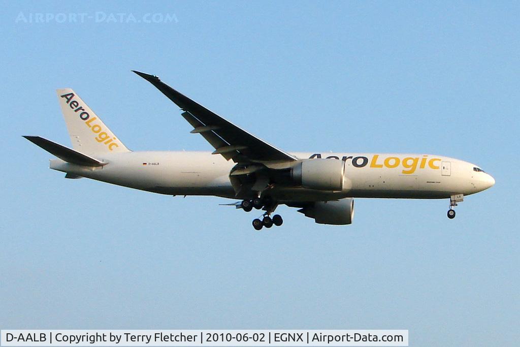 D-AALB, 2009 Boeing 777-FZN C/N 36002, 2009 Boeing 777-FZN of German Cargo / Aero Logistics at EMA