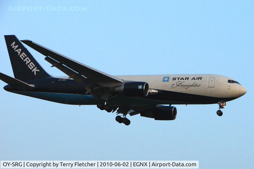 OY-SRG, 1986 Boeing 767-219 (ER) C/N 23328, Star Air B767 landing at EMA