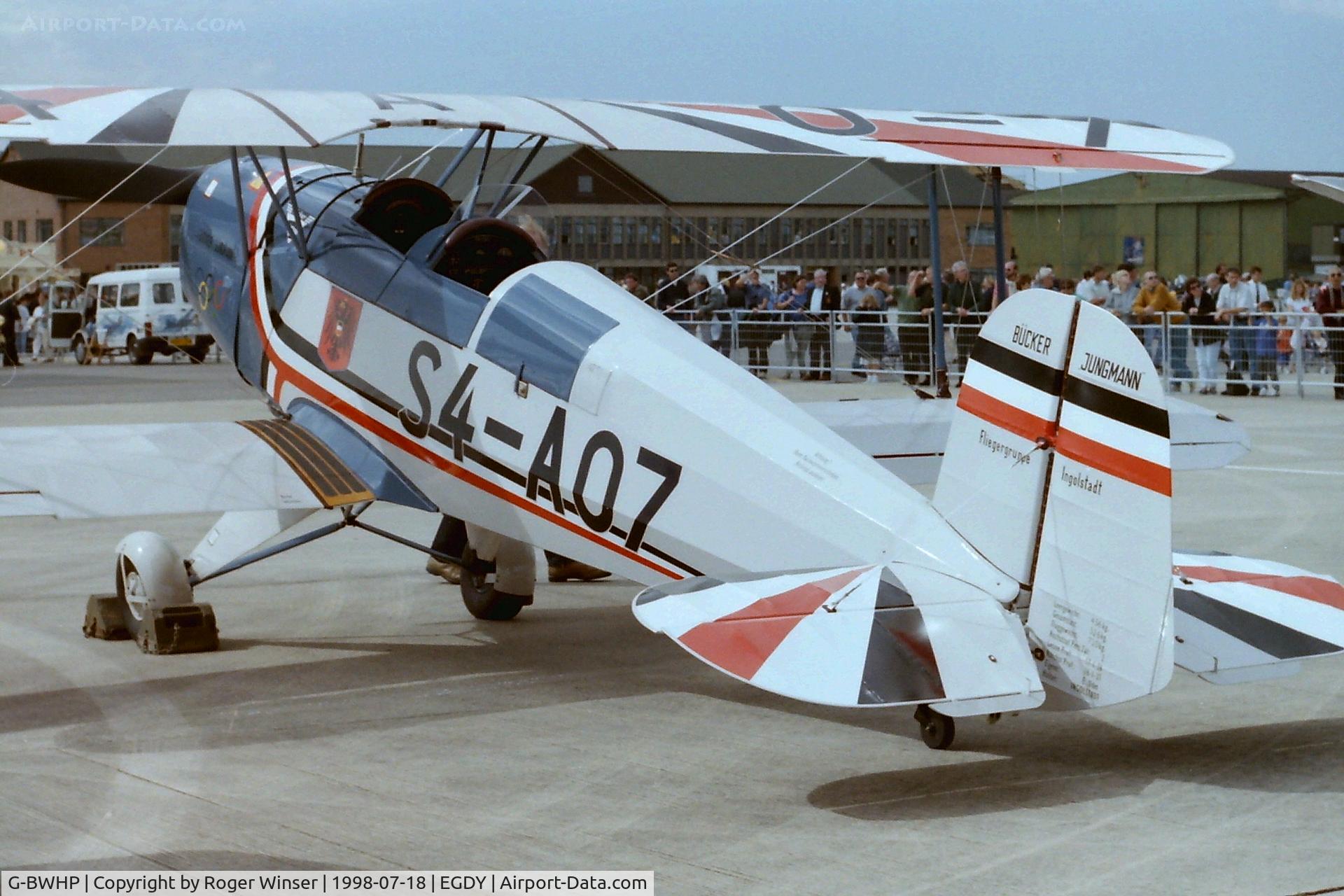 G-BWHP, 1957 CASA 1-131E Series 2000 C/N 2109, Marked S4-A07 at RNAS Yeovilton Air Day 1998