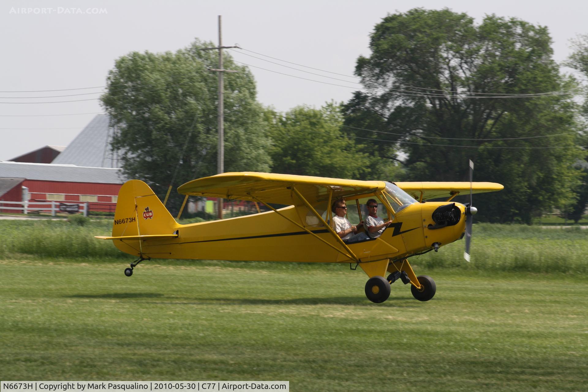 N6673H, 1946 Piper J3C-65 Cub C/N 19877, Piper J3C-65