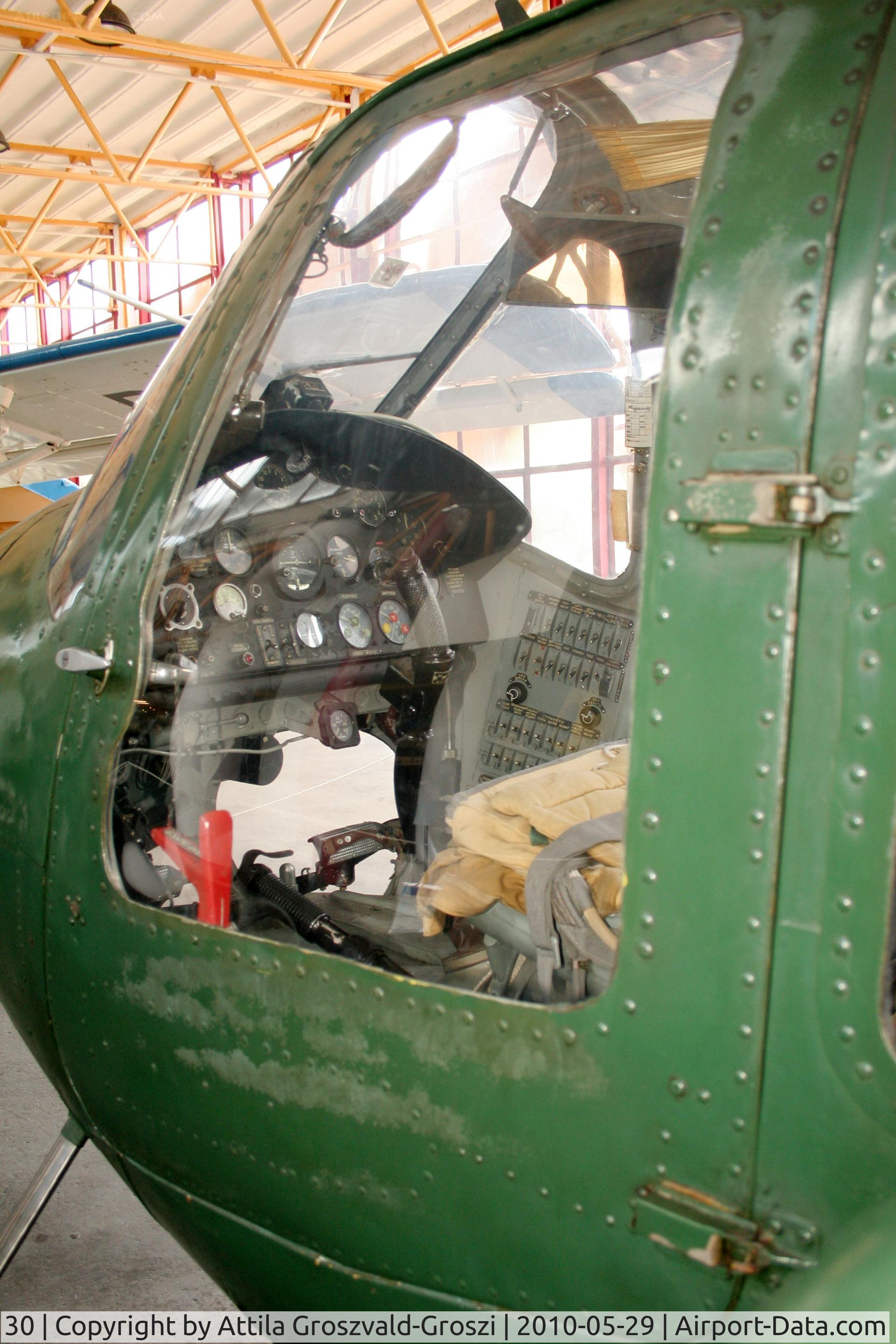 30, 1964 Mil Mi-1M C/N 401030, Traffic Museum Budapest. Cocpit.