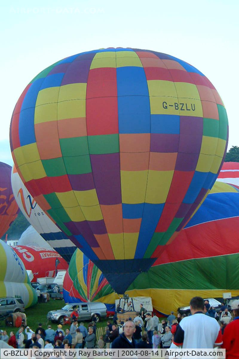 G-BZLU, 2000 Lindstrand Balloons LBL 90A C/N 719, Lindstrand LBL-90A [719] Ashton Court- Bristol~G 14/08/2004. Seen at the Bristol Balloon Fiesta Ashton Court 2004.