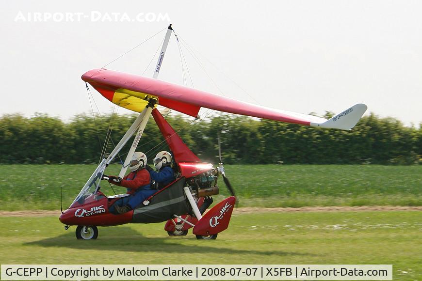 G-CEPP, 2007 P&M Aviation Quik GT450 C/N 8266, P & M Aviation Quik GT450 at Fishburn Airfield, UK in 2008.