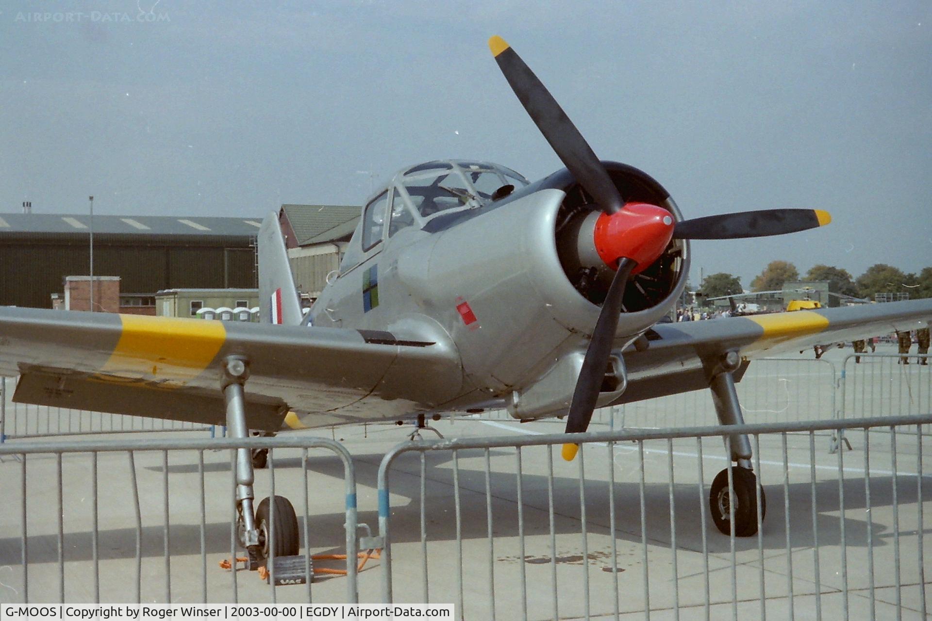 G-MOOS, 1955 Percival P-56 Provost T.1 C/N PAC/F/335, Carrying RAF serial number XF690 at the RNAS Yeovilton Air Day in 2003