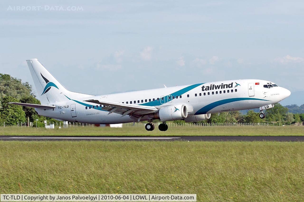 TC-TLD, 1996 Boeing 737-4Q8 C/N 28199, Tailwind Airlines Boeing B737-4Q8 landing on RWY27 in LOWL/LNZ