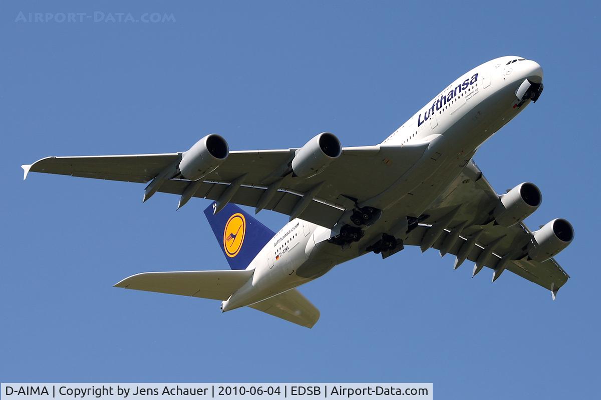 D-AIMA, 2010 Airbus A380-841 C/N 038, Training Day at FKB!