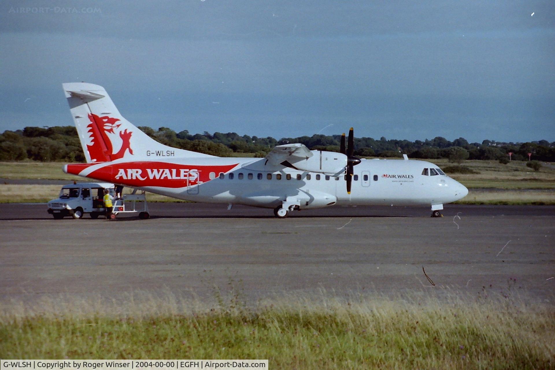 G-WLSH, 1992 ATR 42-300 C/N 329, ATR-42 operated by Air Wales based at Swansea Airport. Summer 2004