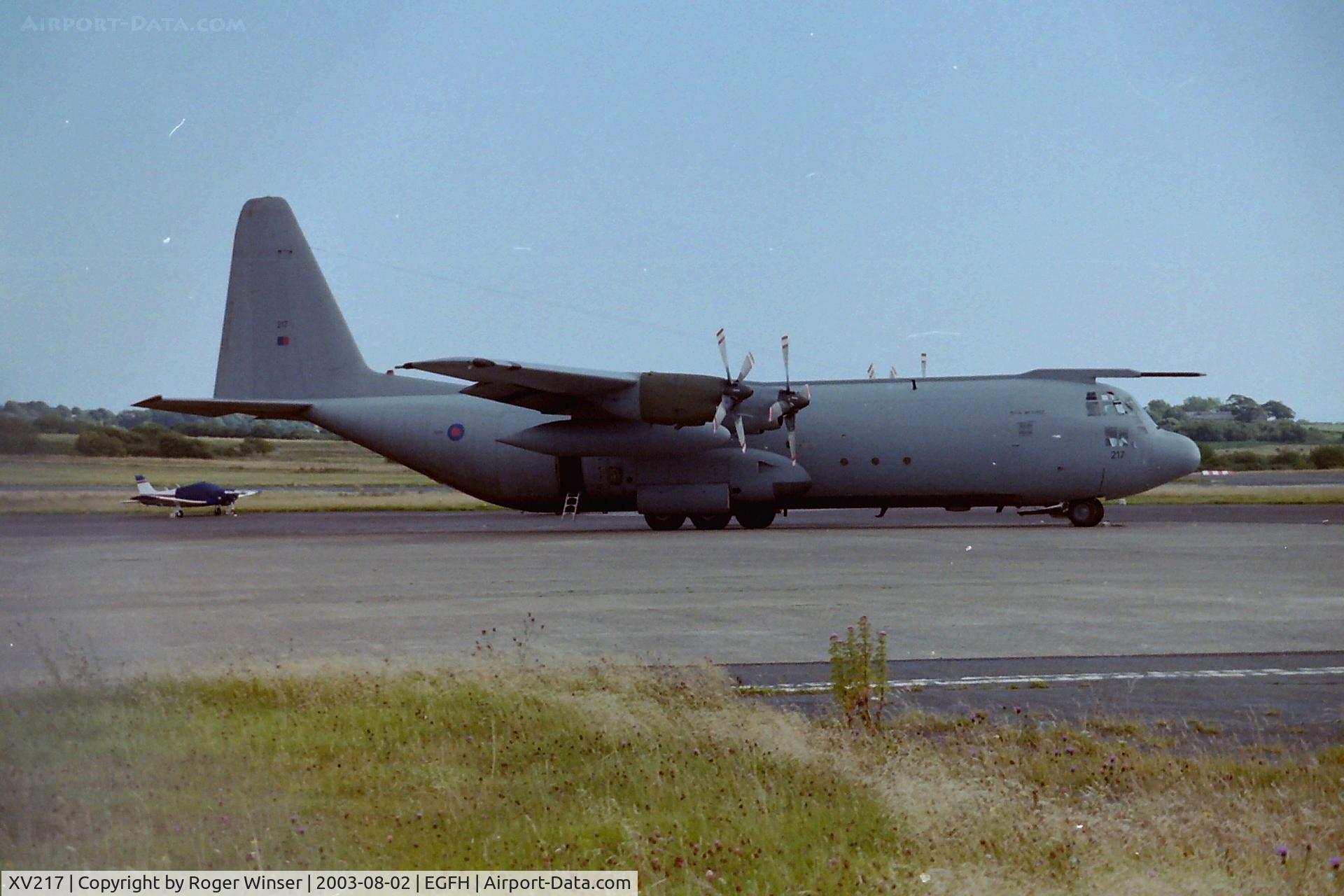XV217, 1966 Lockheed C-130K Hercules C.3 C/N 382-4244, RAF Hercules C.1 lengthend to Hercules C.3 standards. Took Air Cadets on an air experience flight