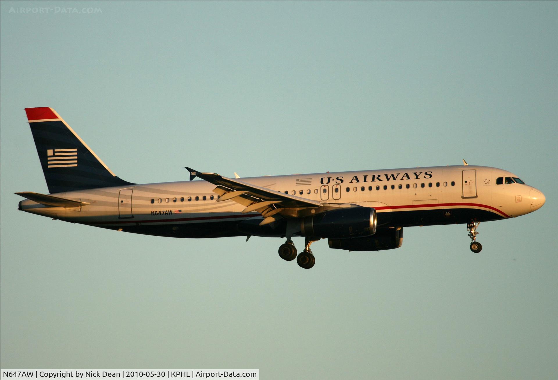N647AW, 1997 Airbus A320-232 C/N 762, KPHL