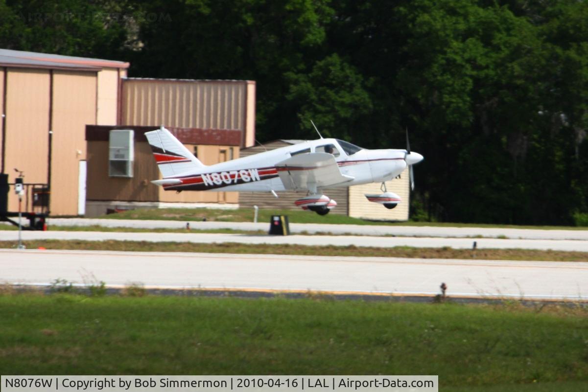 N8076W, 1965 Piper PA-28-180 C/N 28-2165, Arriving at Lakeland, Florida during Sun N Fun 2010.