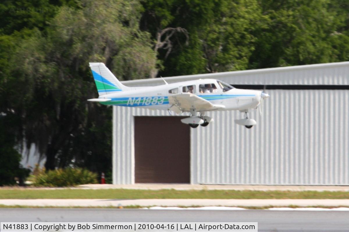 N41883, 1974 Piper PA-28-151 C/N 28-7415346, Arriving at Lakeland, Florida during Sun N Fun 2010.