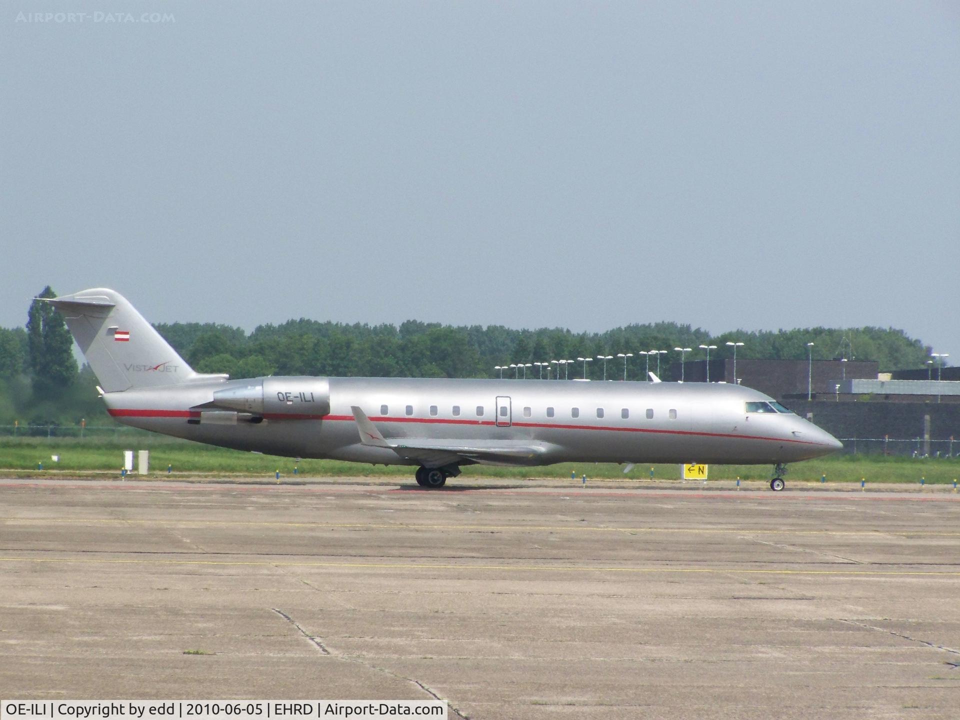 OE-ILI, 2005 Bombardier Challenger 850 (CL-600-2B19) C/N 8048, just landed with BON JOVI for a concert in the hague