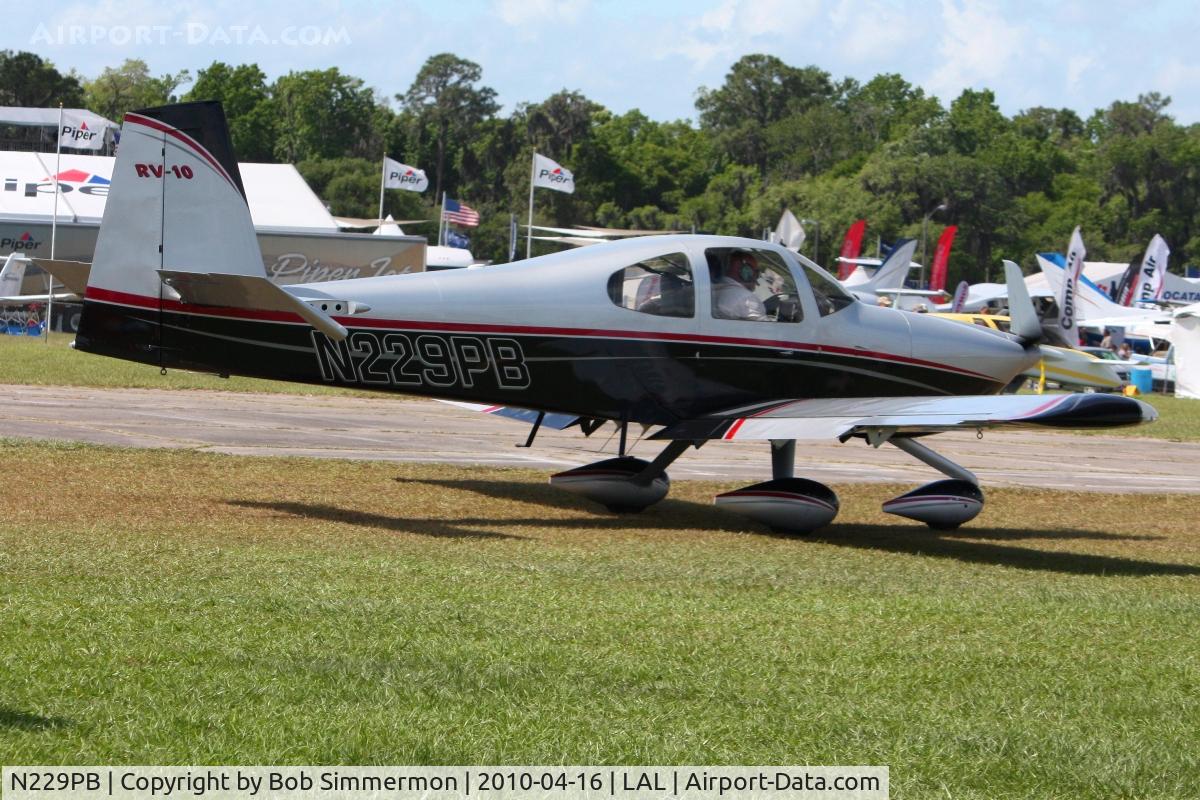 N229PB, 2007 Vans RV-10 C/N 40350, Sun N Fun 2010