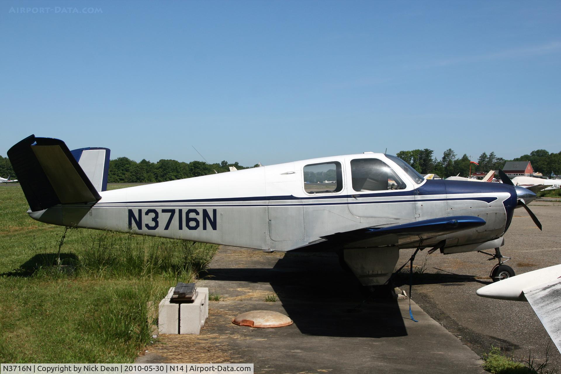 N3716N, 1947 Beech 35 Bonanza C/N D-924, N14