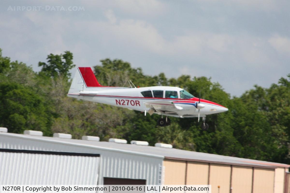 N270R, 1958 Piper PA-23-160 Apache C/N 23-1456, Arriving at Lakeland, Florida during Sun N Fun 2010.