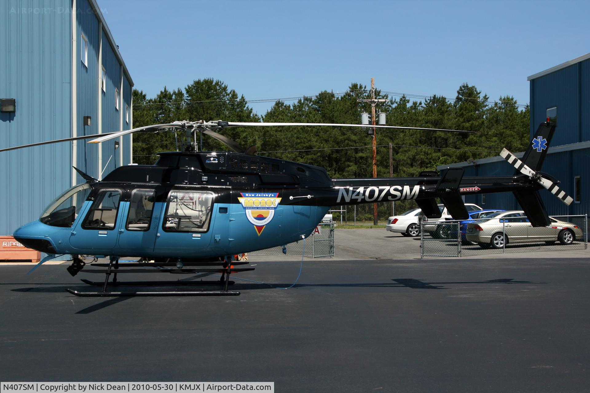 N407SM, 1998 Bell 407 C/N 53289, KMJX