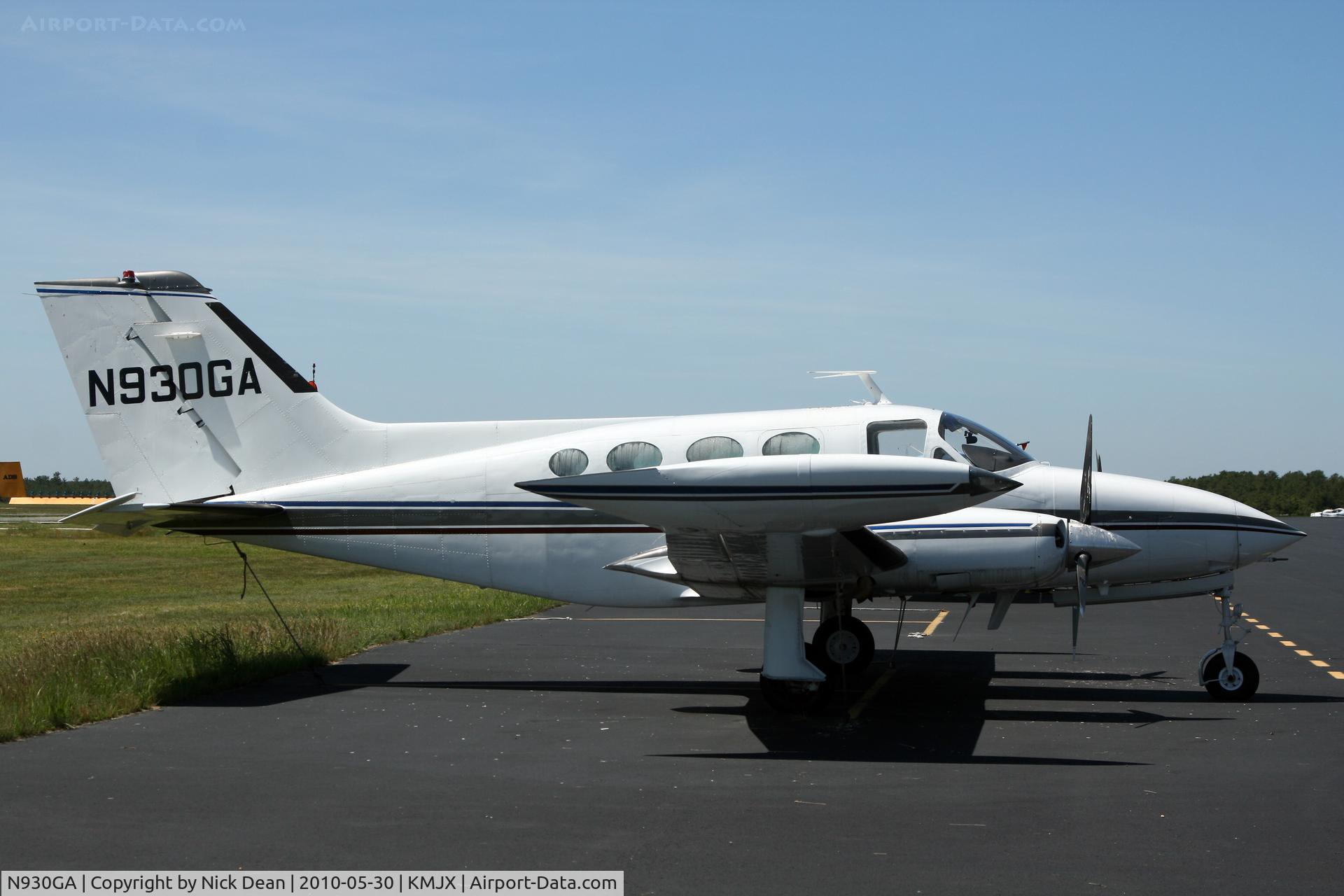 N930GA, 1969 Cessna 414 Chancellor C/N 414-0006, KMJX