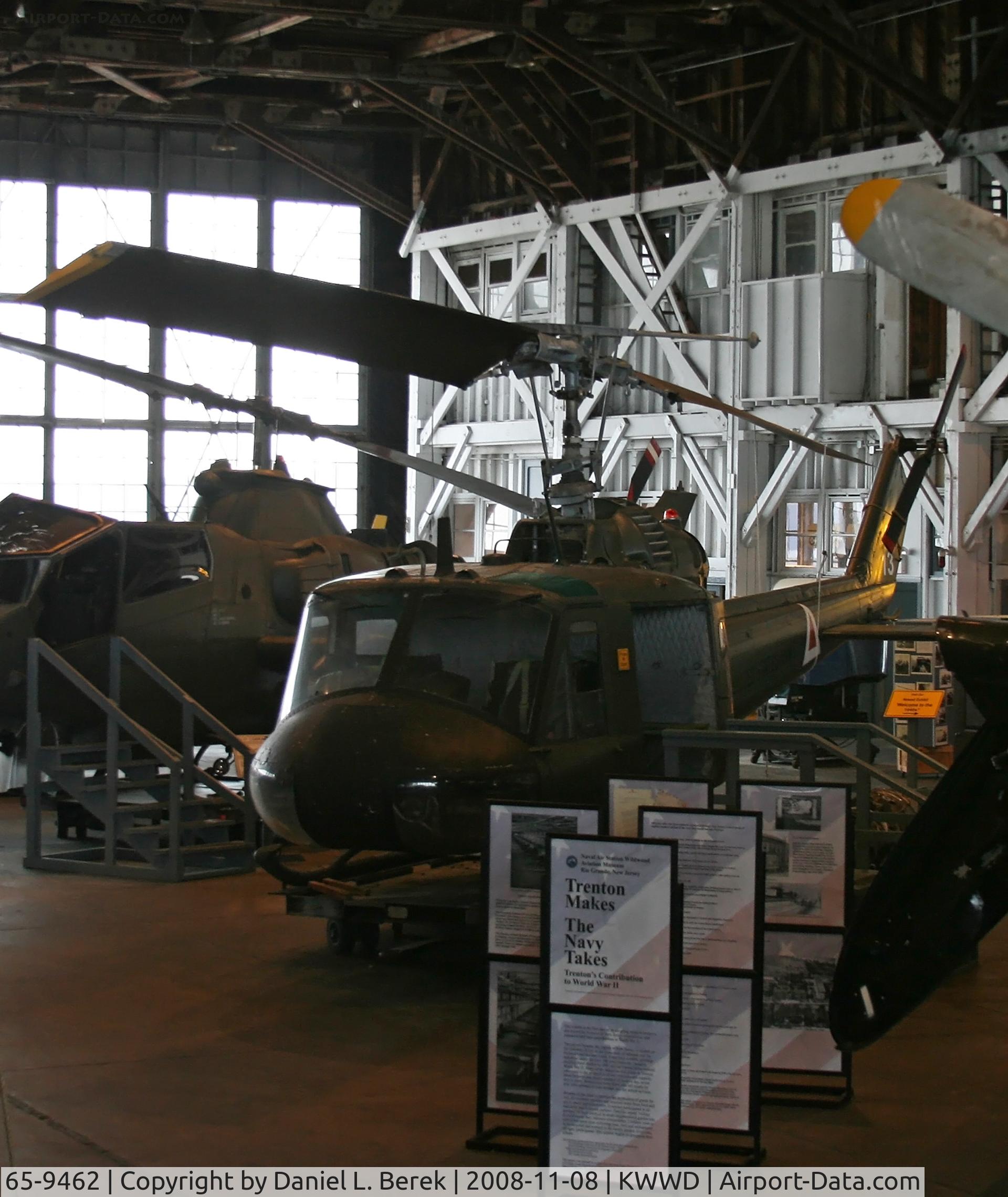 65-9462, 1965 Bell UH-1C Iroquois C/N 1362, Seasoned Vietnam War veteran on display at the Naval Air Station Wildwood Foundation.
