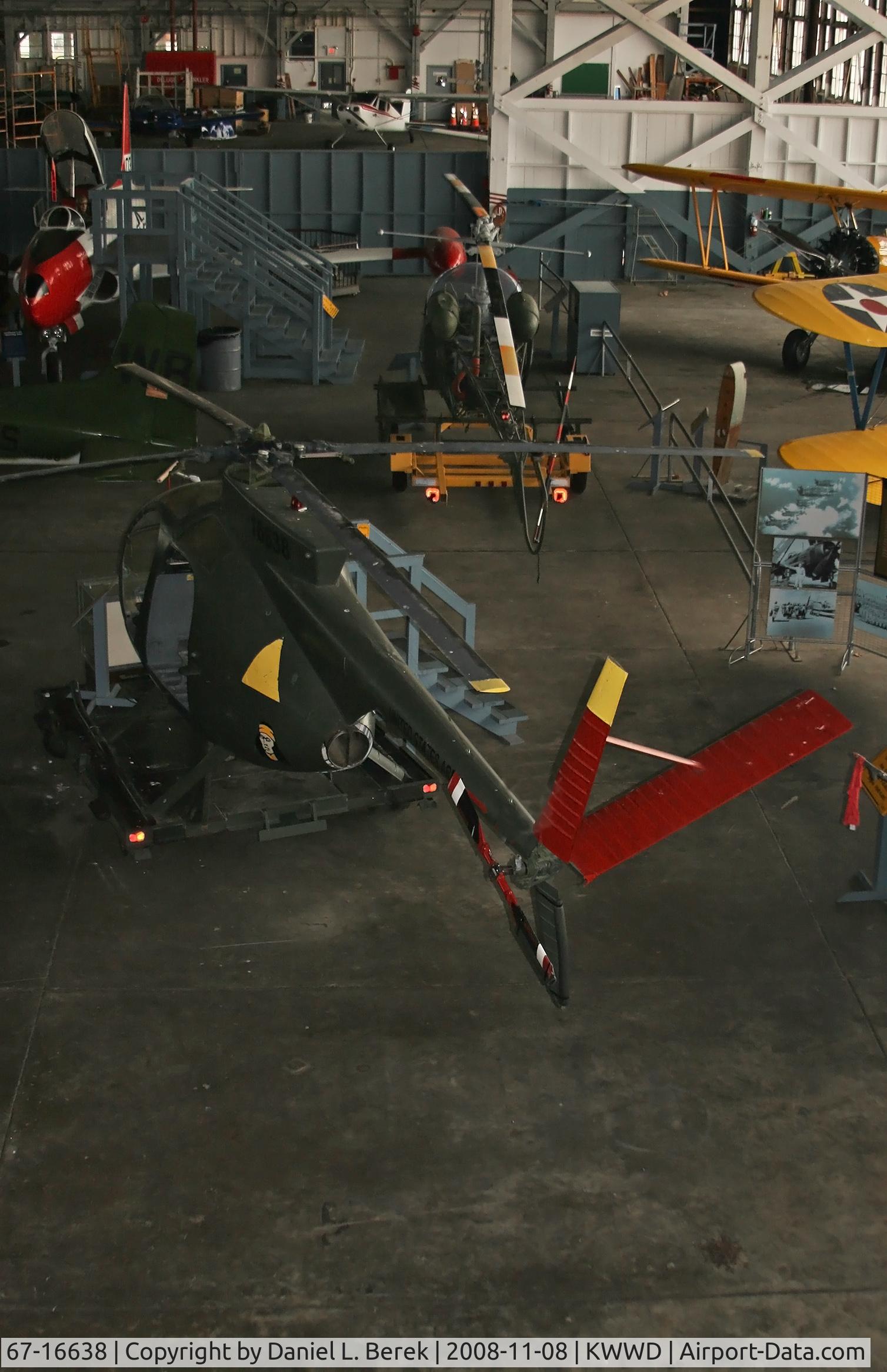 67-16638, 1967 Hughes OH-6A Cayuse C/N 1023, On display at the Naval Air Station Wildwood.