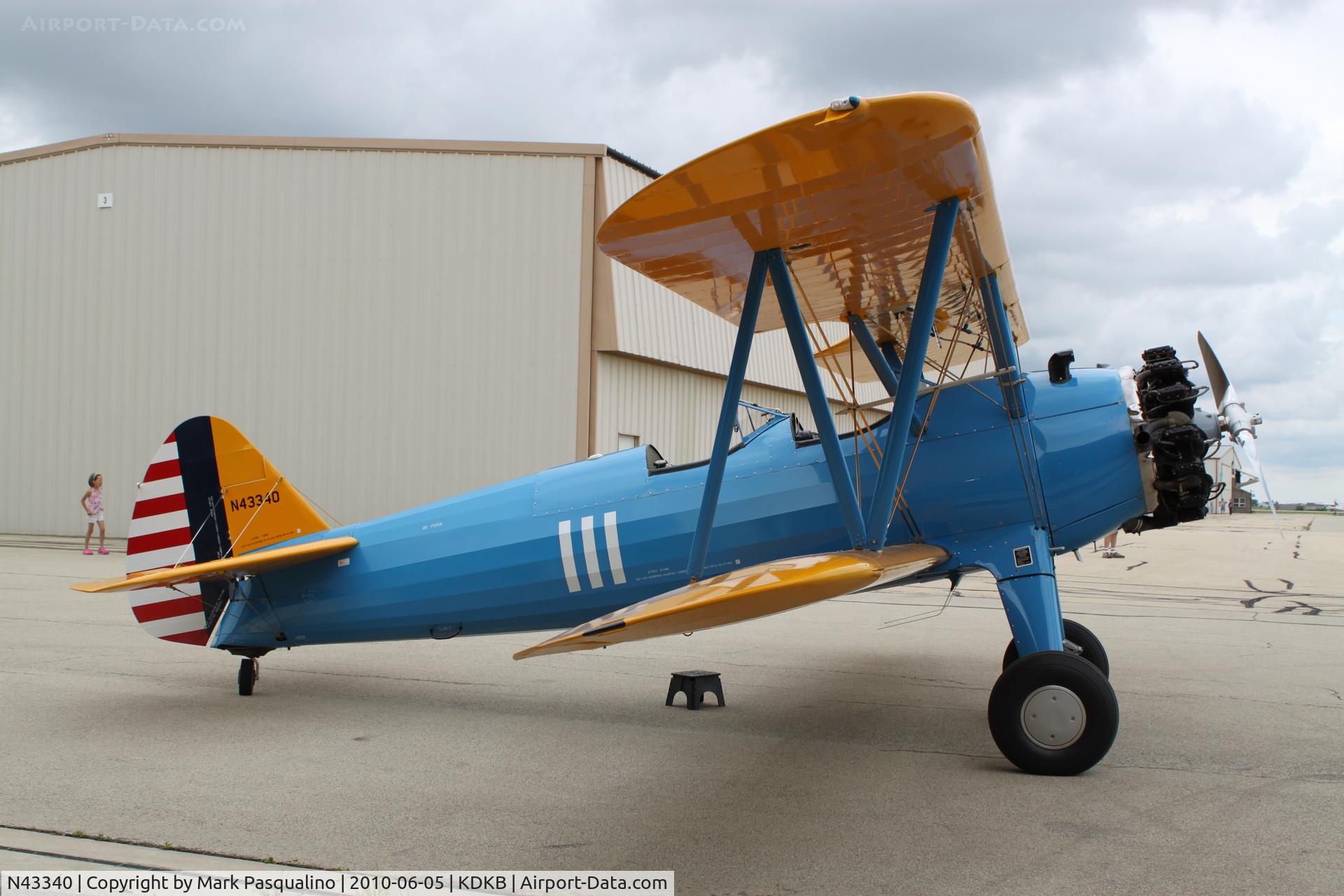 N43340, 1943 Boeing E75 C/N 75-5999, Stearman