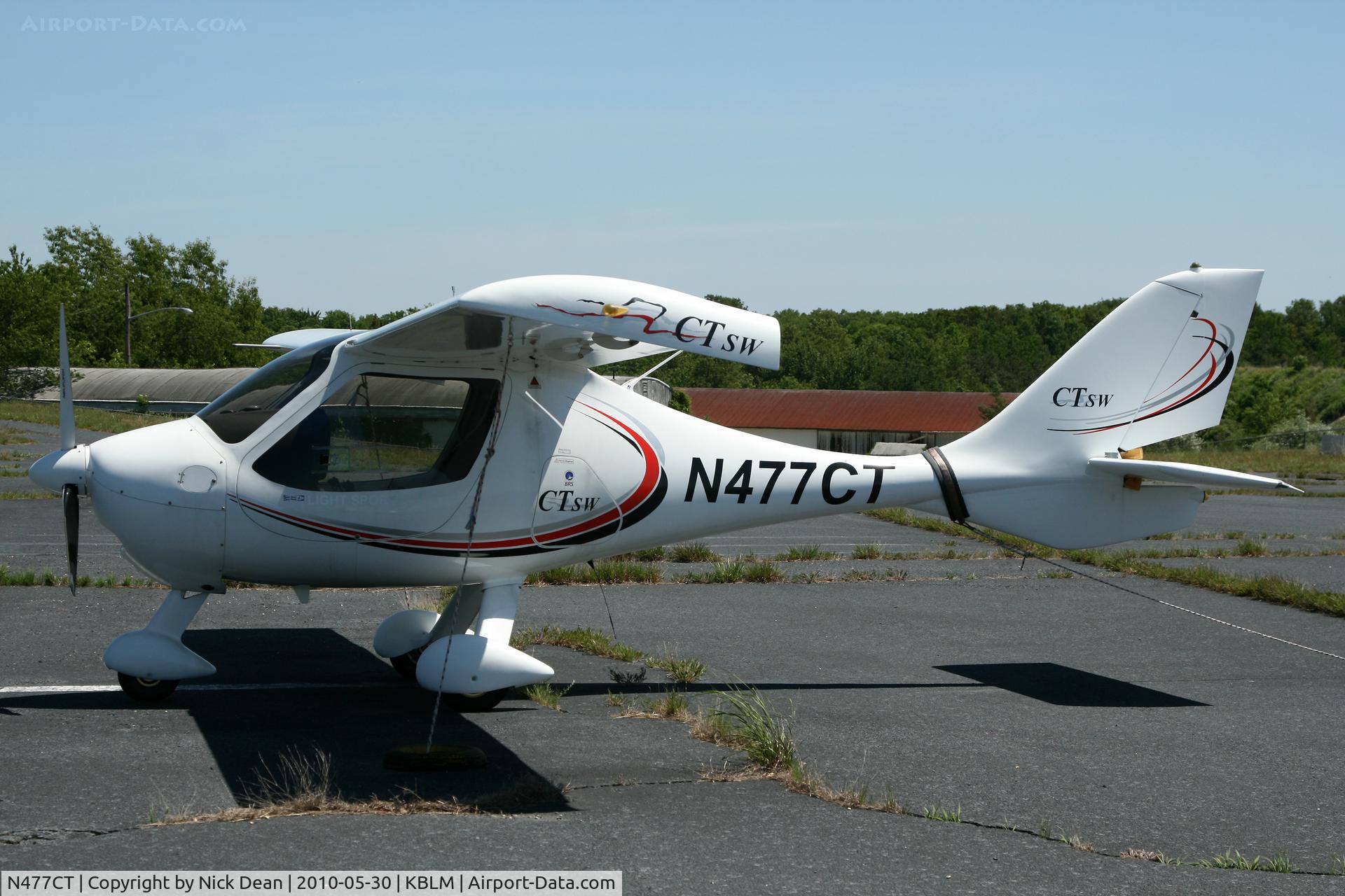 N477CT, 2007 Flight Design CTSW C/N 07-07-01, KBLM