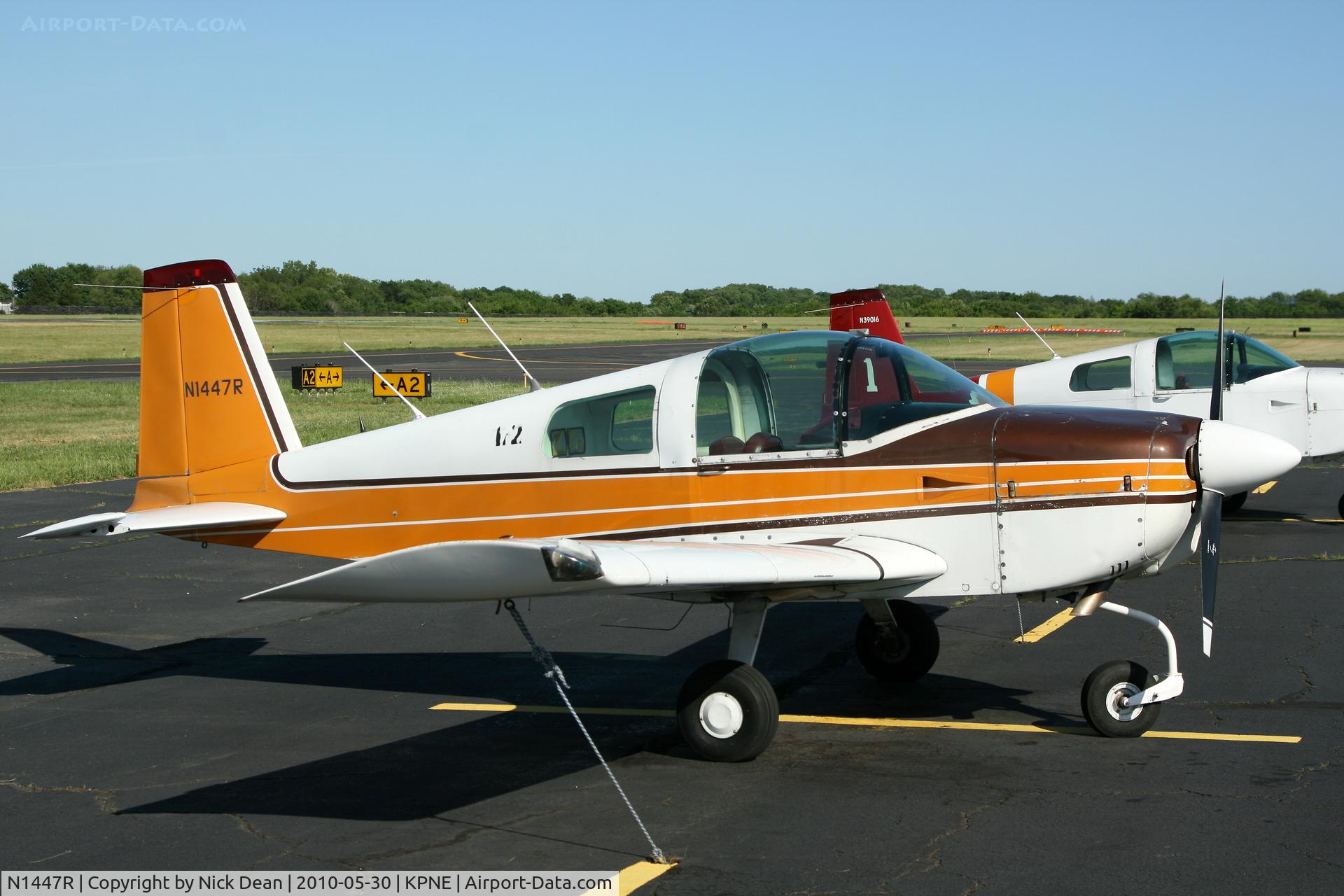 N1447R, 1975 Grumman American AA-1B Trainer C/N AA1B-0547, KPNE