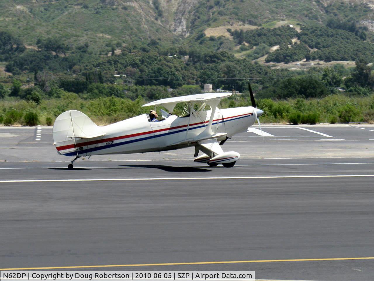 N62DP, 1988 Steen Skybolt C/N KEM 1, 1988 Glanville/Glanville STEEN SKYBOLT, Lycoming AEIO-360 180 Hp, landing roll Rwy 22