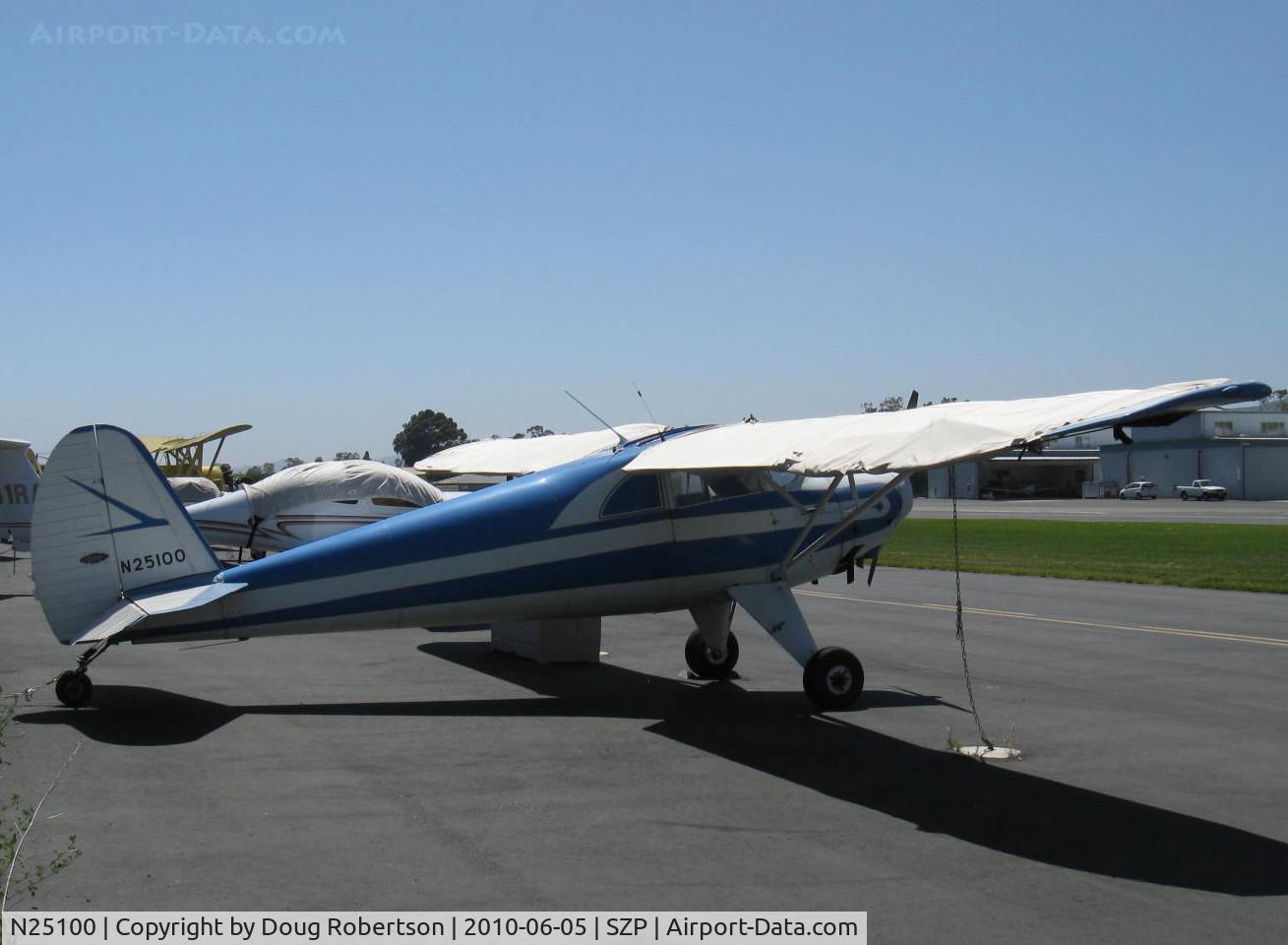 N25100, 1939 Luscombe 8A C/N 1024, 1939 Luscombe 8A, Continental A&C65 65 Hp, ragwing with wing covers