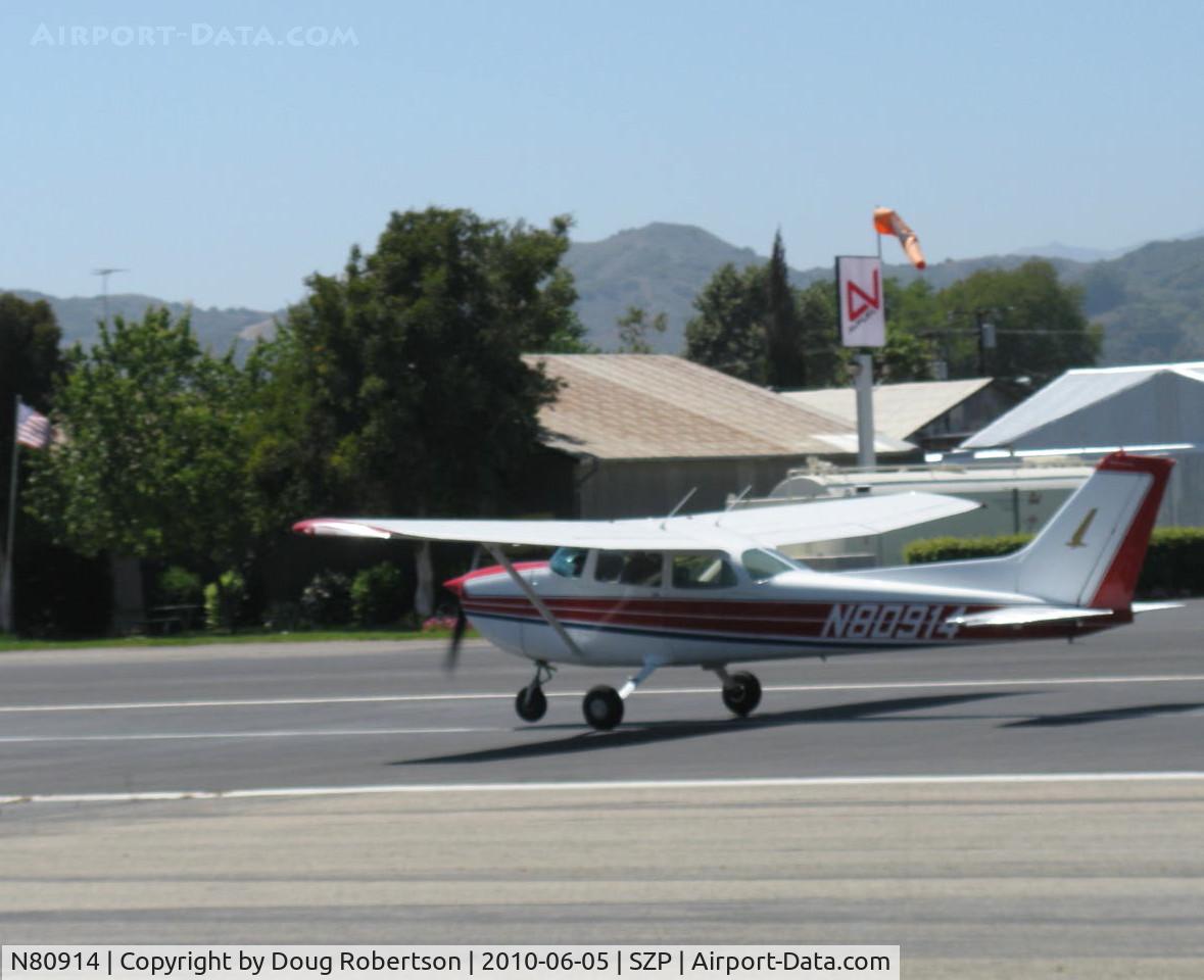 N80914, 1976 Cessna 172M C/N 17266799, 1976 Cessna 172M, Lycoming O-320-E2D 150 Hp, takeoff Rwy 22
