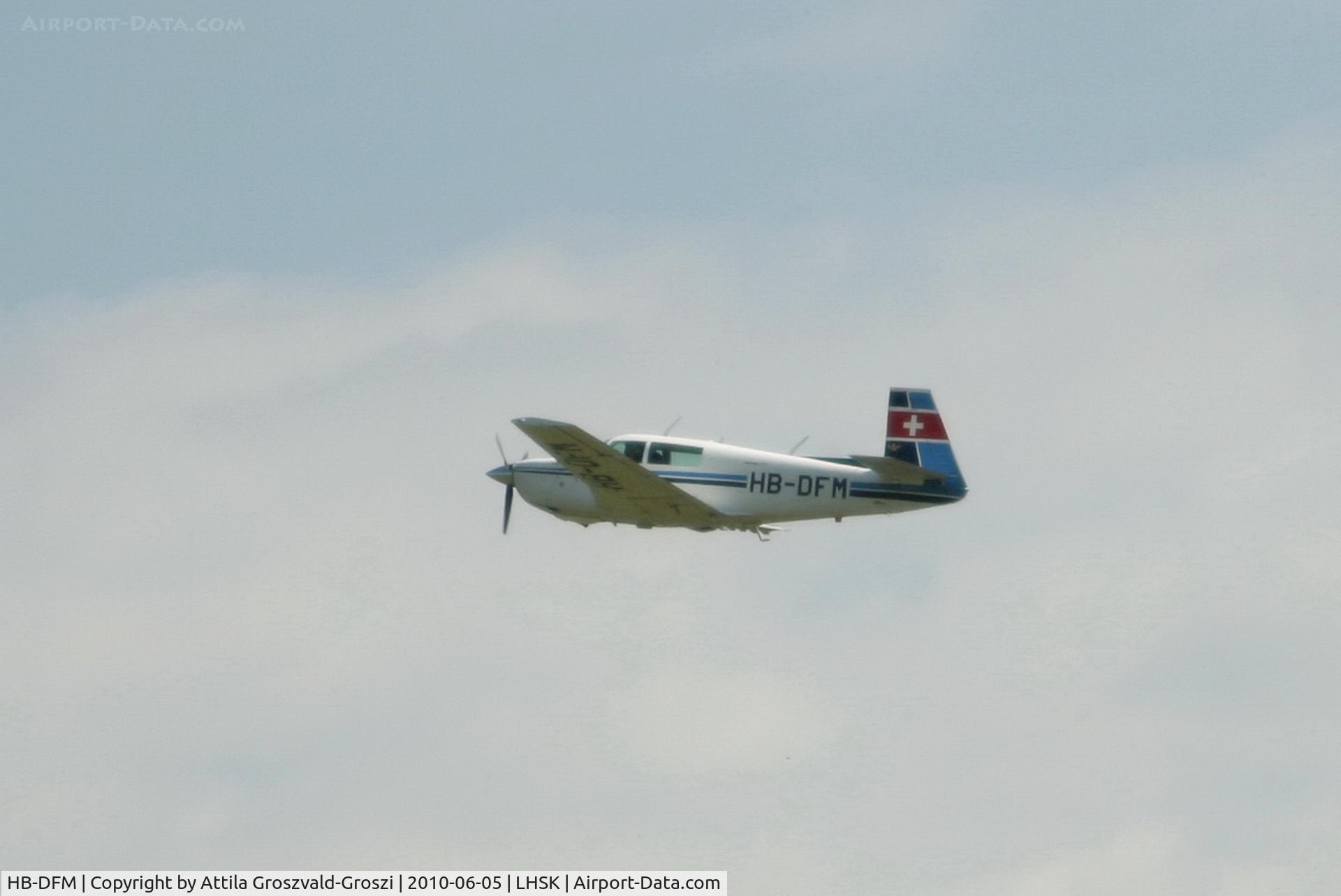 HB-DFM, 1979 Mooney M20J 201 C/N 24-0775, Siófok-Kiliti Airport, Hungary.