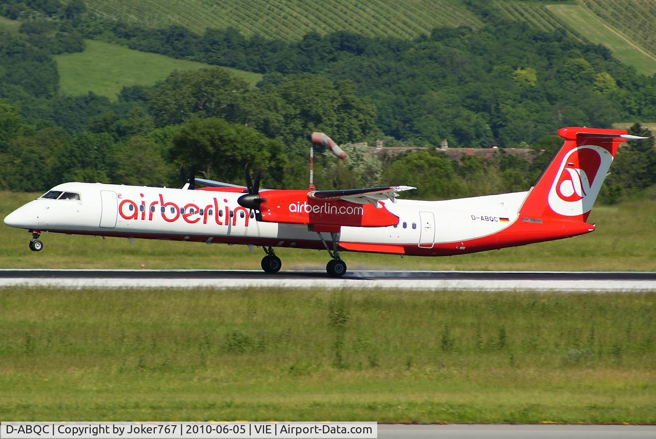 D-ABQC, 2008 De Havilland Canada DHC-8-402Q Dash 8 C/N 4231, Air Berlin (LGW) De Havilland Canada DHC-8-402Q