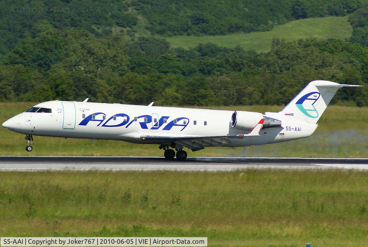 S5-AAI, 1998 Canadair CRJ-200LR (CL-600-2B19) C/N 7248, Adria Airways Canadair Regional Jet CRJ200LR