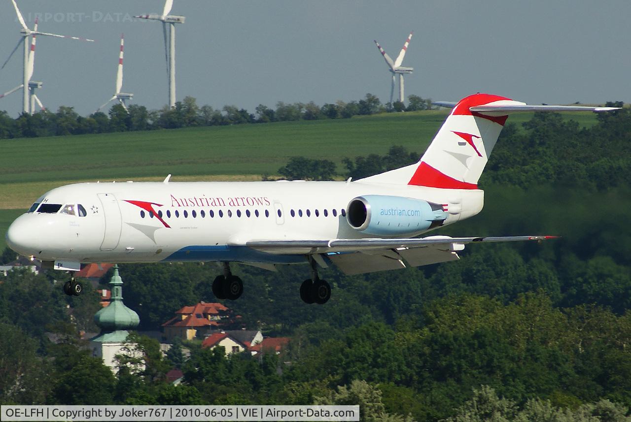 OE-LFH, 1995 Fokker 70 (F-28-0070) C/N 11554, Austrian arrows Fokker F-70