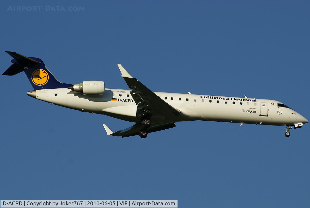 D-ACPD, 2001 Canadair CRJ-701ER (CL-600-2C10) Regional Jet C/N 10015, Lufthansa Regional (CityLine) Canadair Regional Jet CRJ701ER