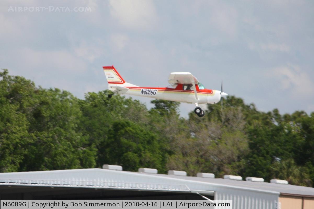 N6089G, 1969 Cessna 150K C/N 15071589, Arriving at Lakeland, Florida during Sun N Fun 2010.