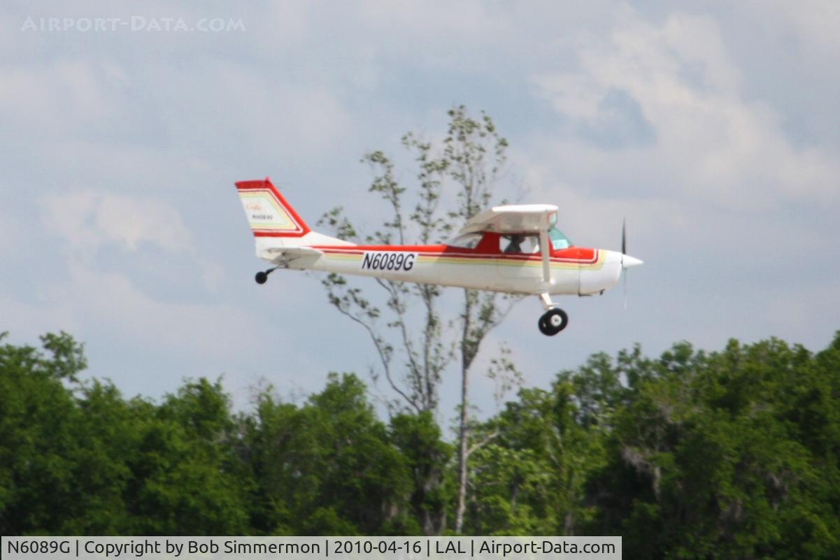 N6089G, 1969 Cessna 150K C/N 15071589, Arriving at Lakeland, Florida during Sun N Fun 2010.