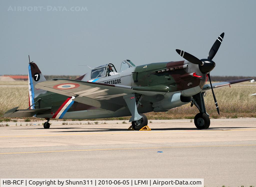 HB-RCF, 1942 Morane-Saulnier D-3801 (MS-412) C/N 194, Participant of the LFMI Airshow 2010