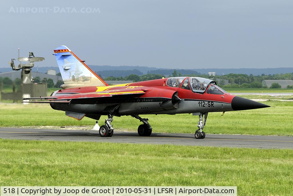 518, Dassault Mirage F.1B C/N 518, 518 is still in its GC01.030 67th anniversary scheme dating back to 2008. It is now operated by ER02.033.