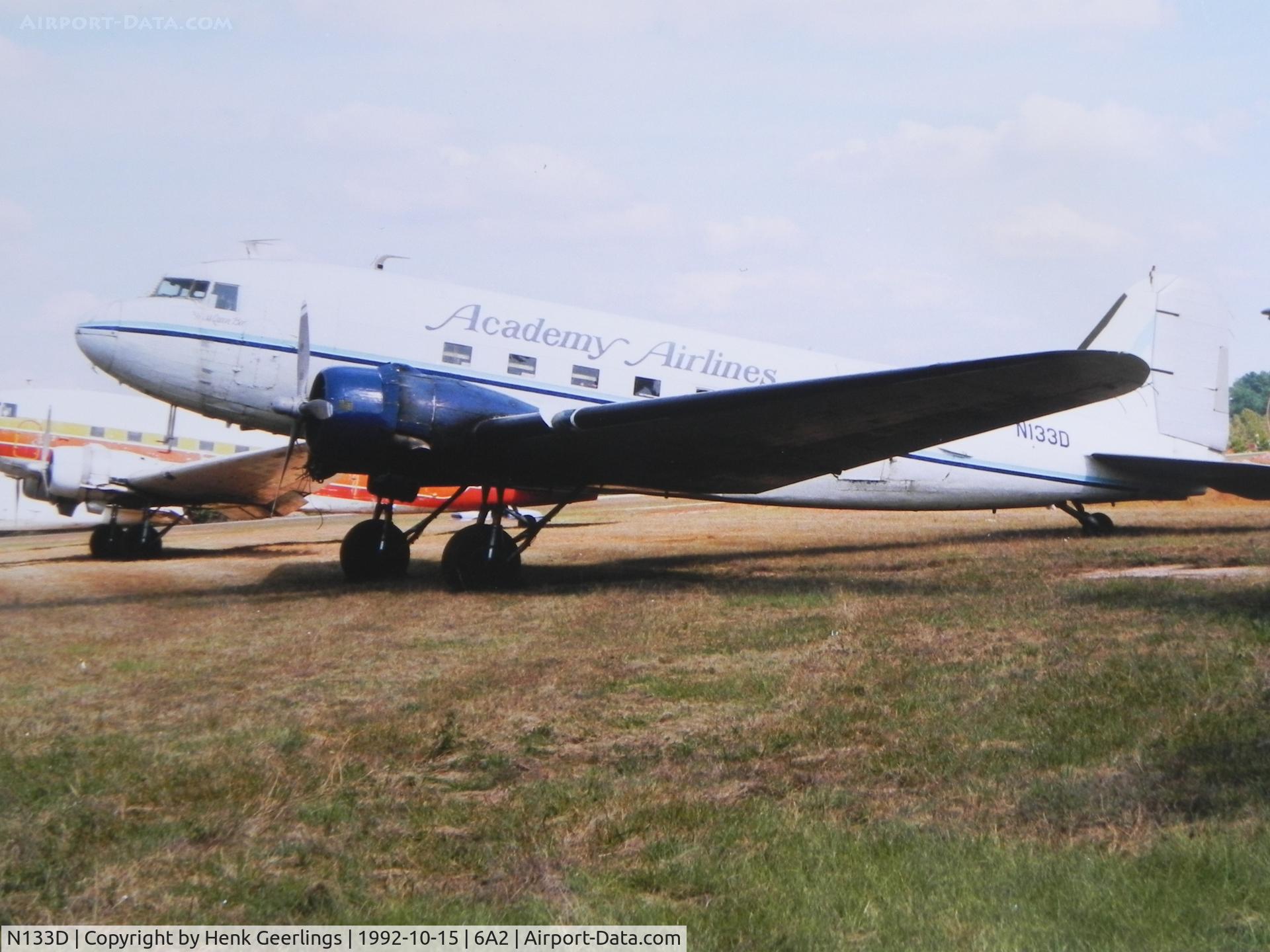 N133D, 1942 Douglas DC3C-S1C3G (C-47A) C/N 19394, Academy Air Lines

Scan from photo taken in Oct 1992