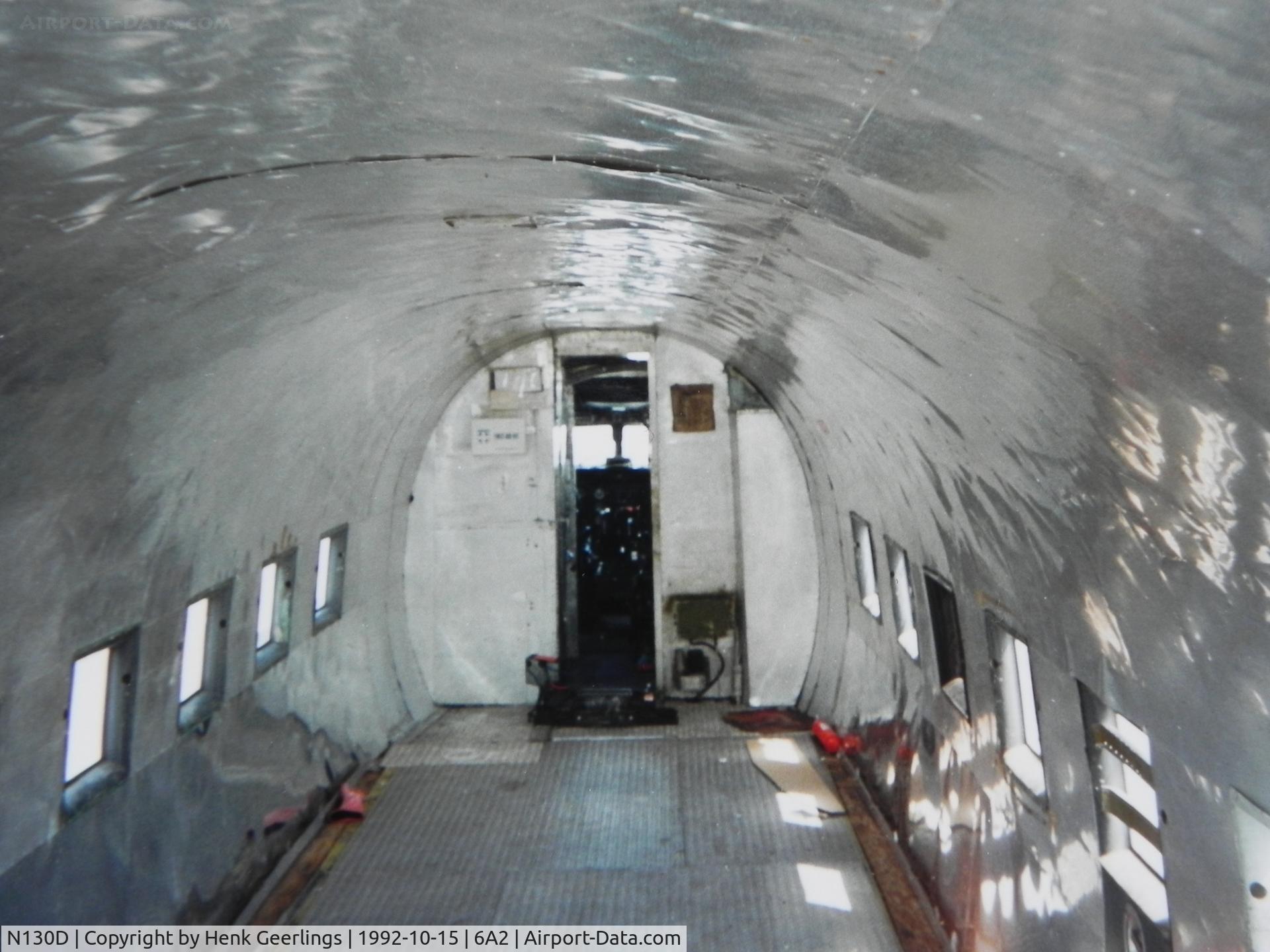 N130D, 1943 Douglas DC3C-S4C4G C/N 19800, Academy Airlines , Cabin ; Scan from photo taken in Oct  1992