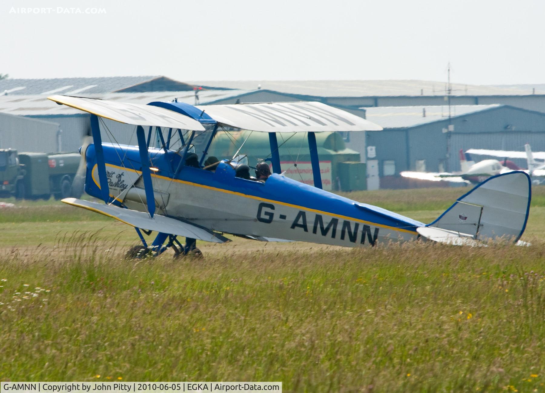 G-AMNN, 1944 De Havilland DH-82A Tiger Moth II C/N 86457, Shoreham Airport, West Sussex