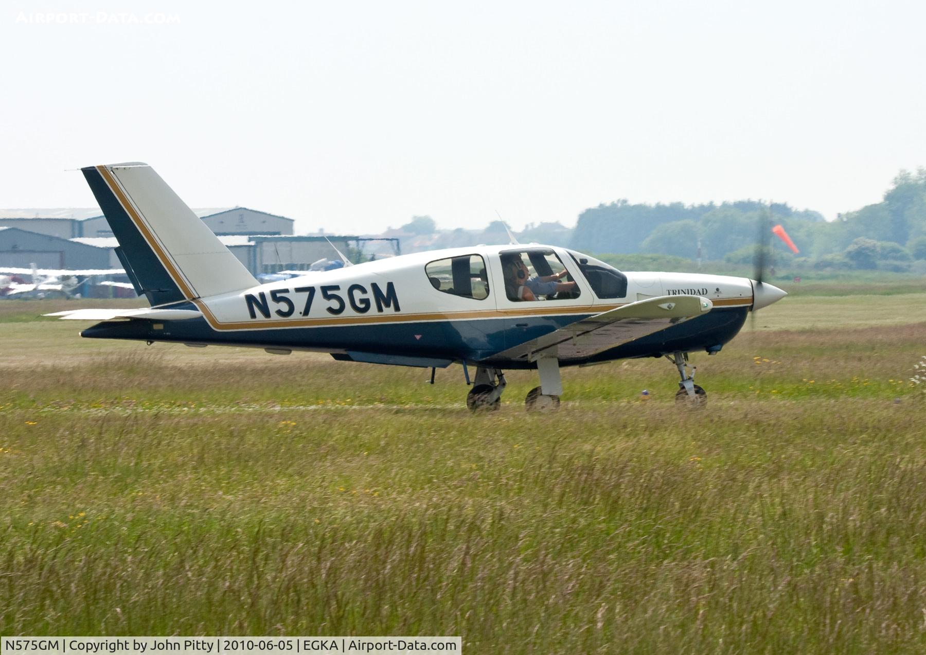 N575GM, 1998 Socata TB-20 Trinidad C/N 1872, Shoreham Airport, West Sussex
