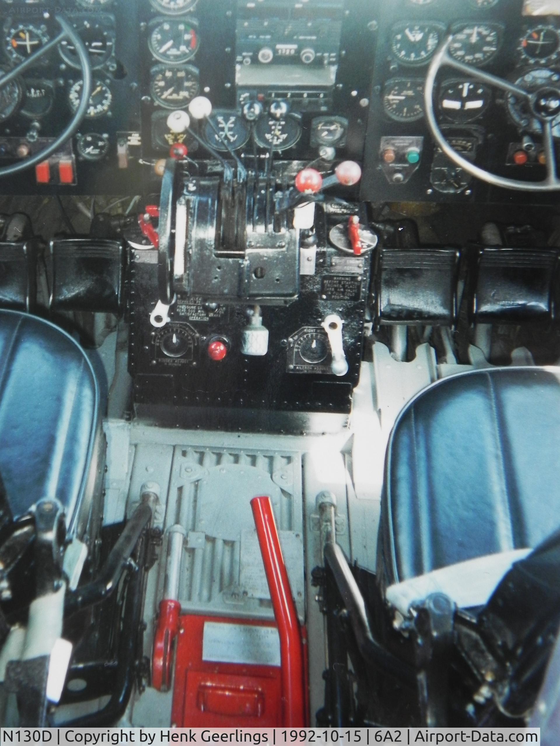 N130D, 1943 Douglas DC3C-S4C4G C/N 19800, Academy Airlines ; Cockpit ; 

Scan from photo taken in Oct  1992
