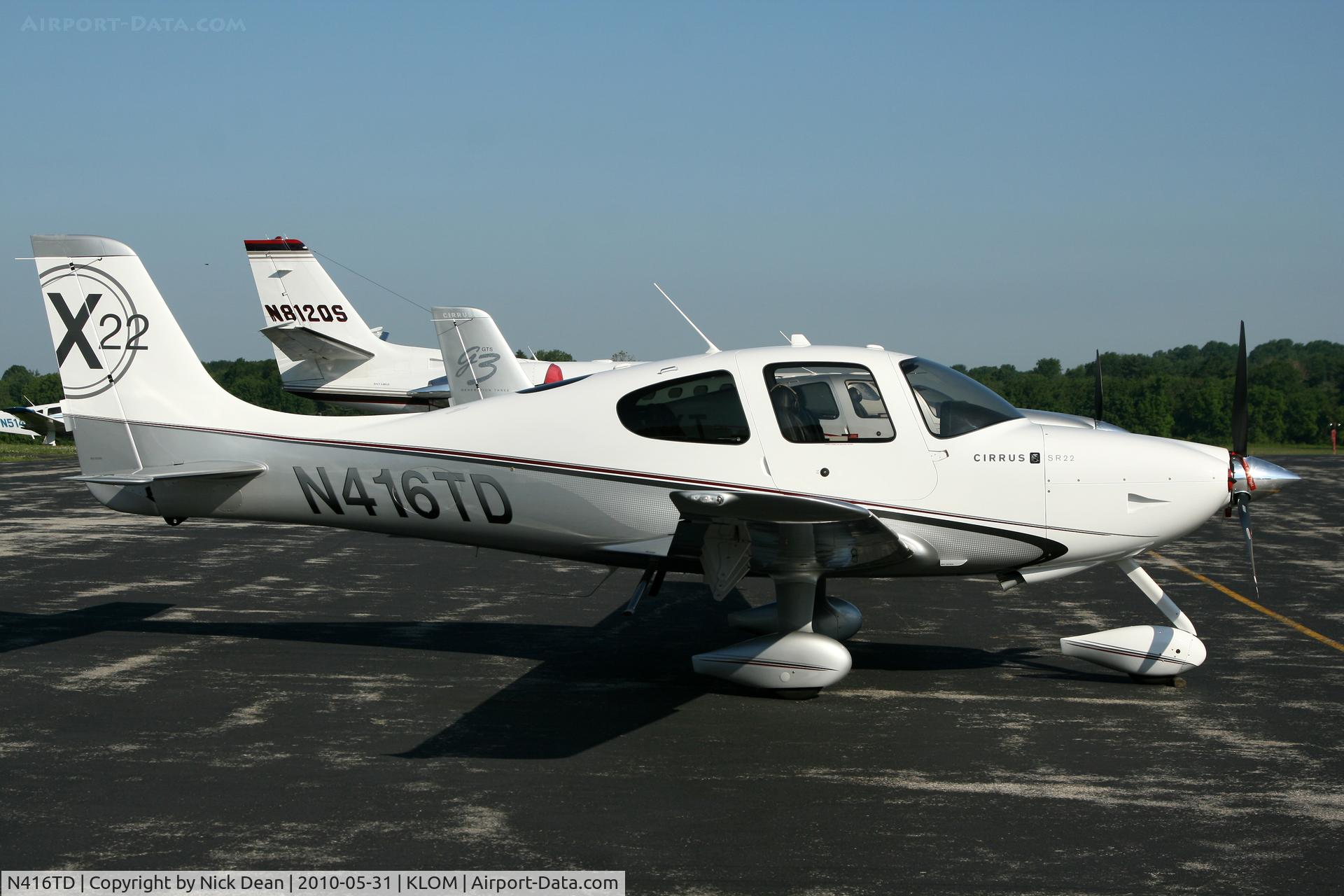N416TD, Cirrus SR22X C/N 3398, KLOM