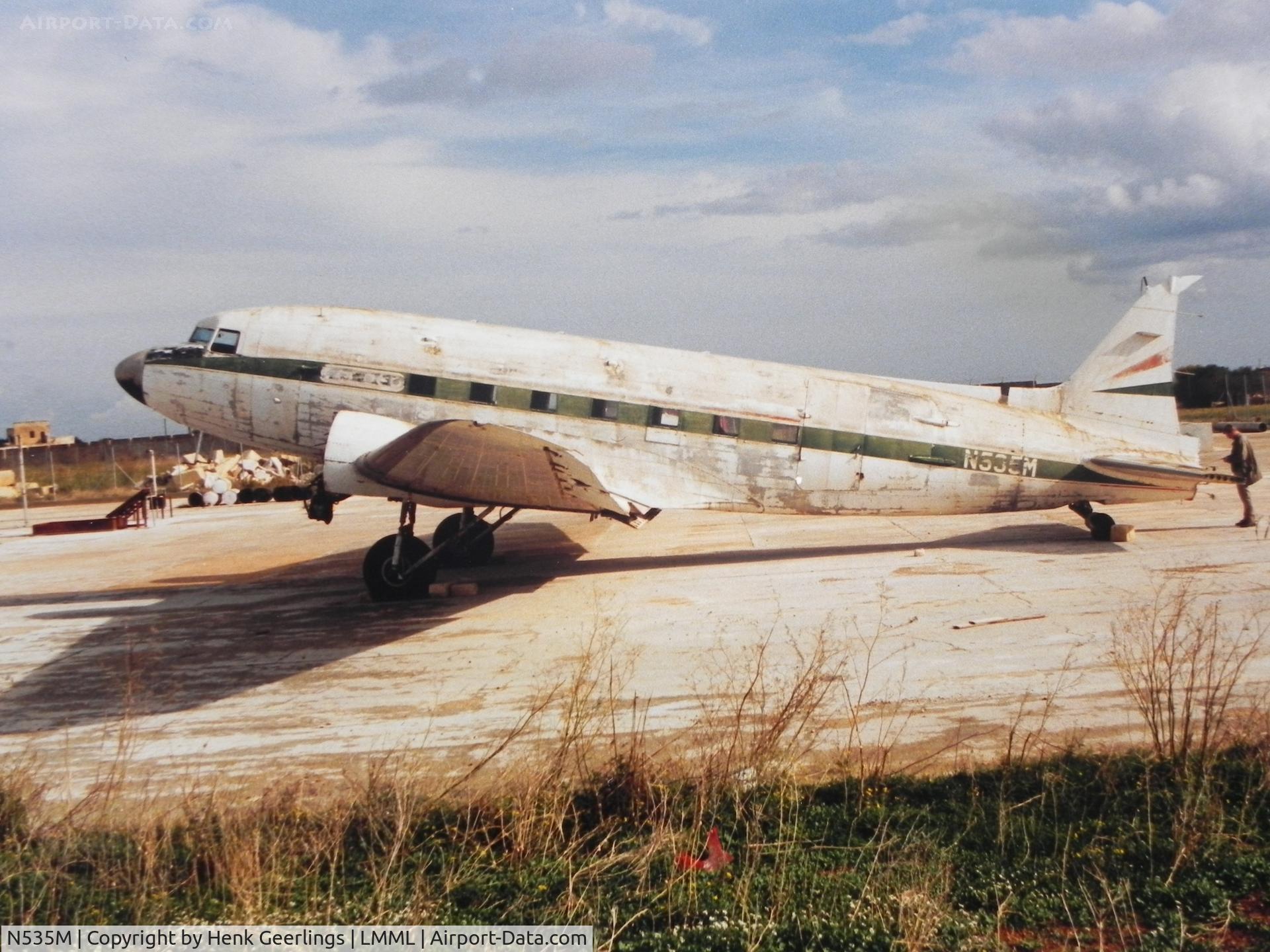 N535M, 1944 Douglas DC3C-S1C3G (C-47A) C/N 20558, Conoco Company.

Scan taken from photo taken at Old Luqu Airport in 1987