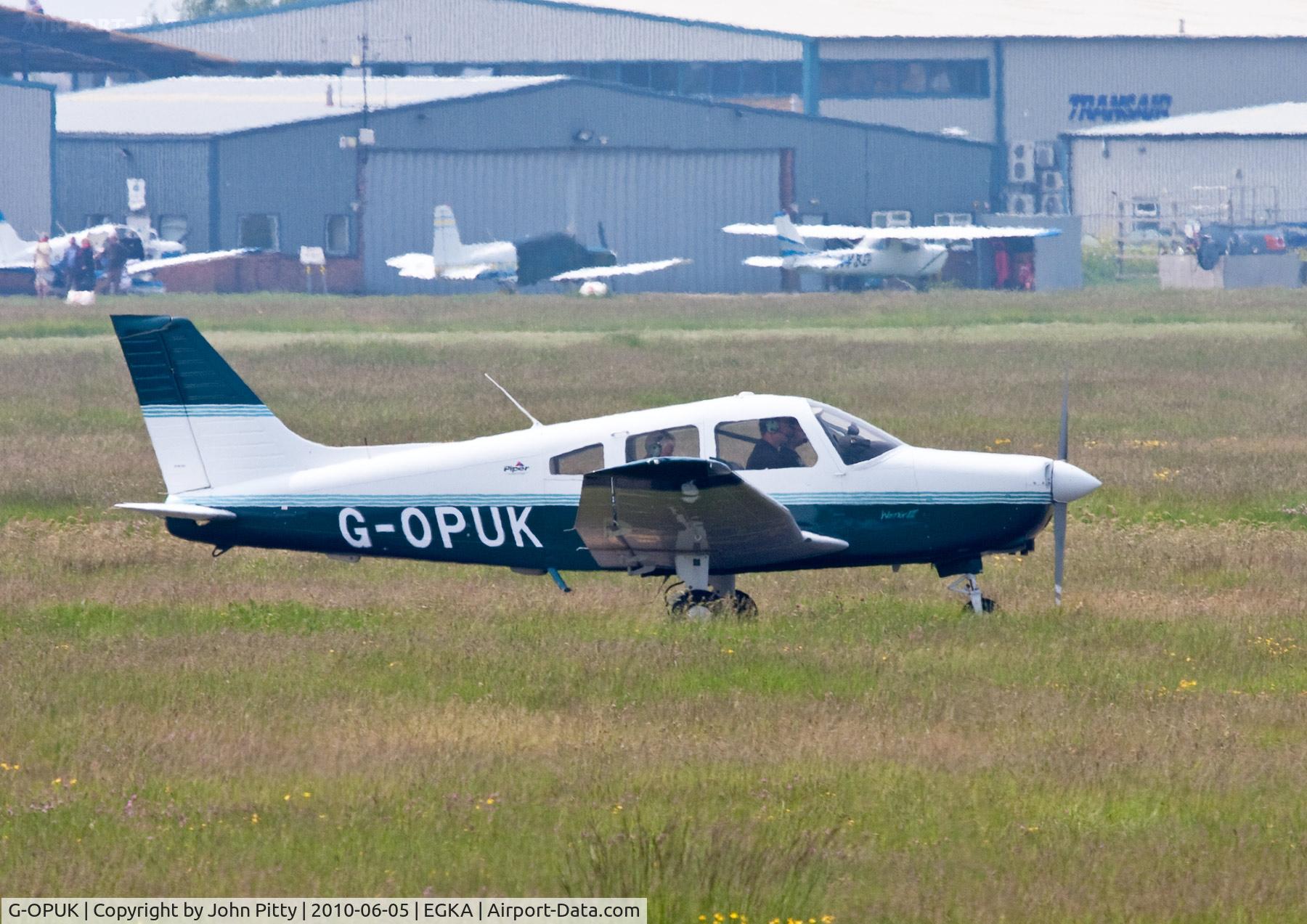 G-OPUK, 2007 Piper PA-28-161 Cherokee Warrior II C/N 2842288, Piper PA-28-161 - Cherokee Warrior III at Shoreham Airport. Overcast and humid.