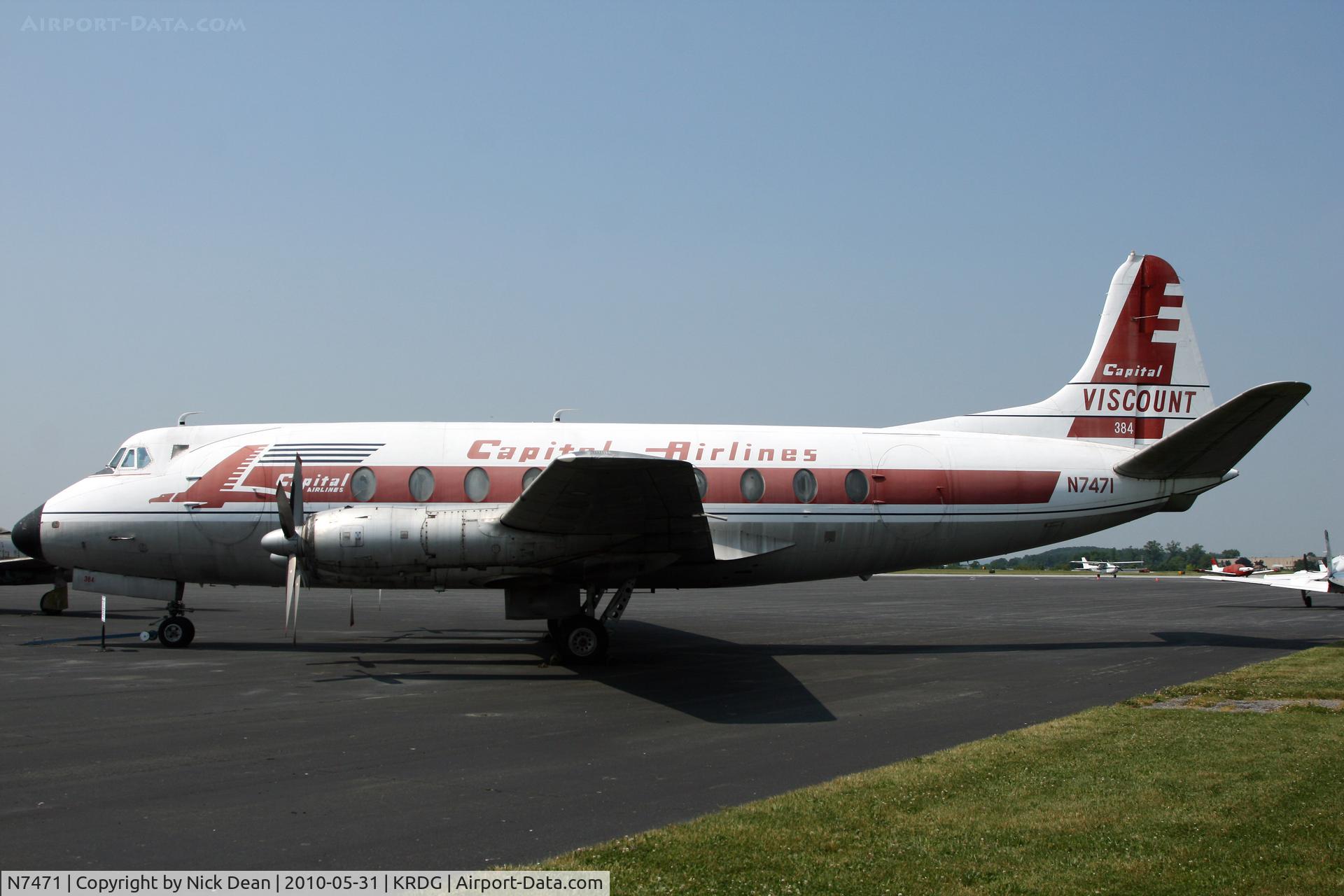 N7471, 1957 Vickers Viscount 797 C/N 233, KRDG