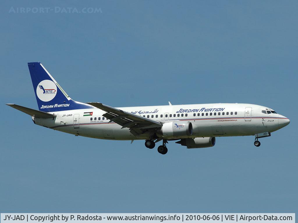 JY-JAD, 1990 Boeing 737-322 C/N 24662, Former United Airlines Aircraft - operating a flight on behalf of Syrian.