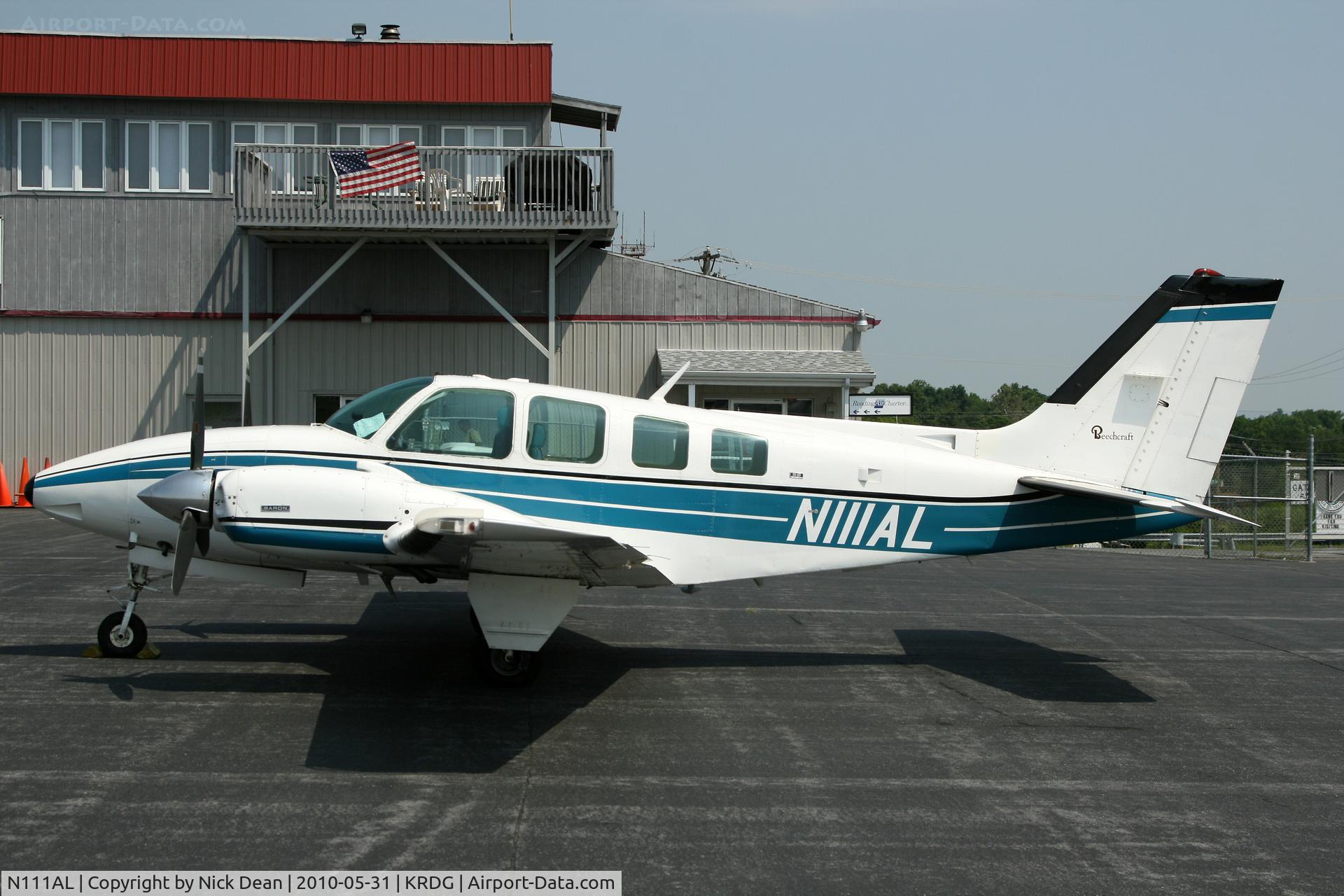 N111AL, Beech 58 Baron C/N TH-484, KRDG